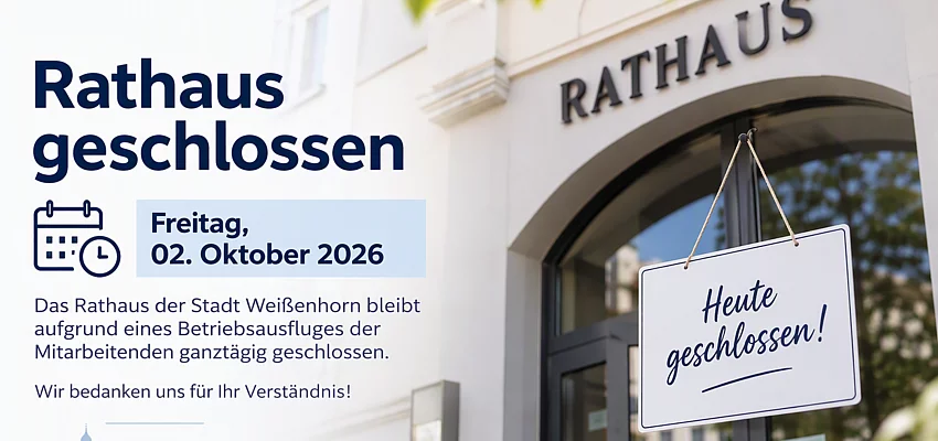 Rathaus geschlossen
