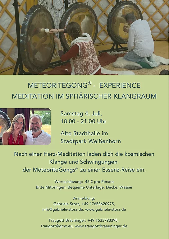 Meditation im sphärischen Klangraum in Weißenhorn