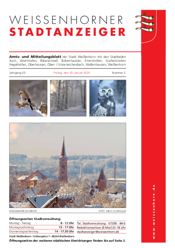 Stadt Weißenhorn: Stadtanzeiger