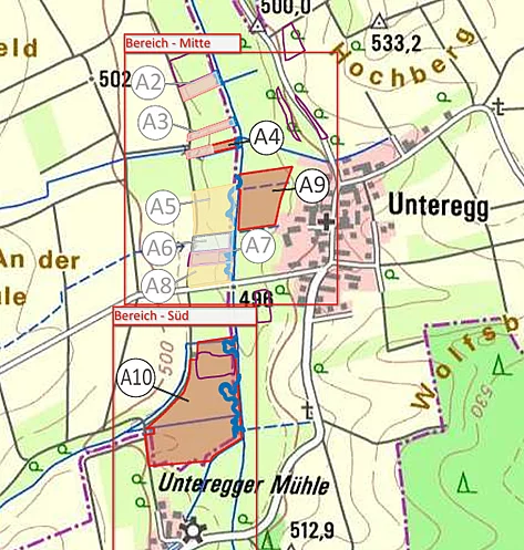 (Planerstellung: LARS consult GmbH, Memmingen, Maßstab 1:7.500)
